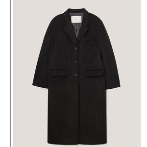 DUNST ESSENTIAL CASHMERE SINGLE COAT BLACK